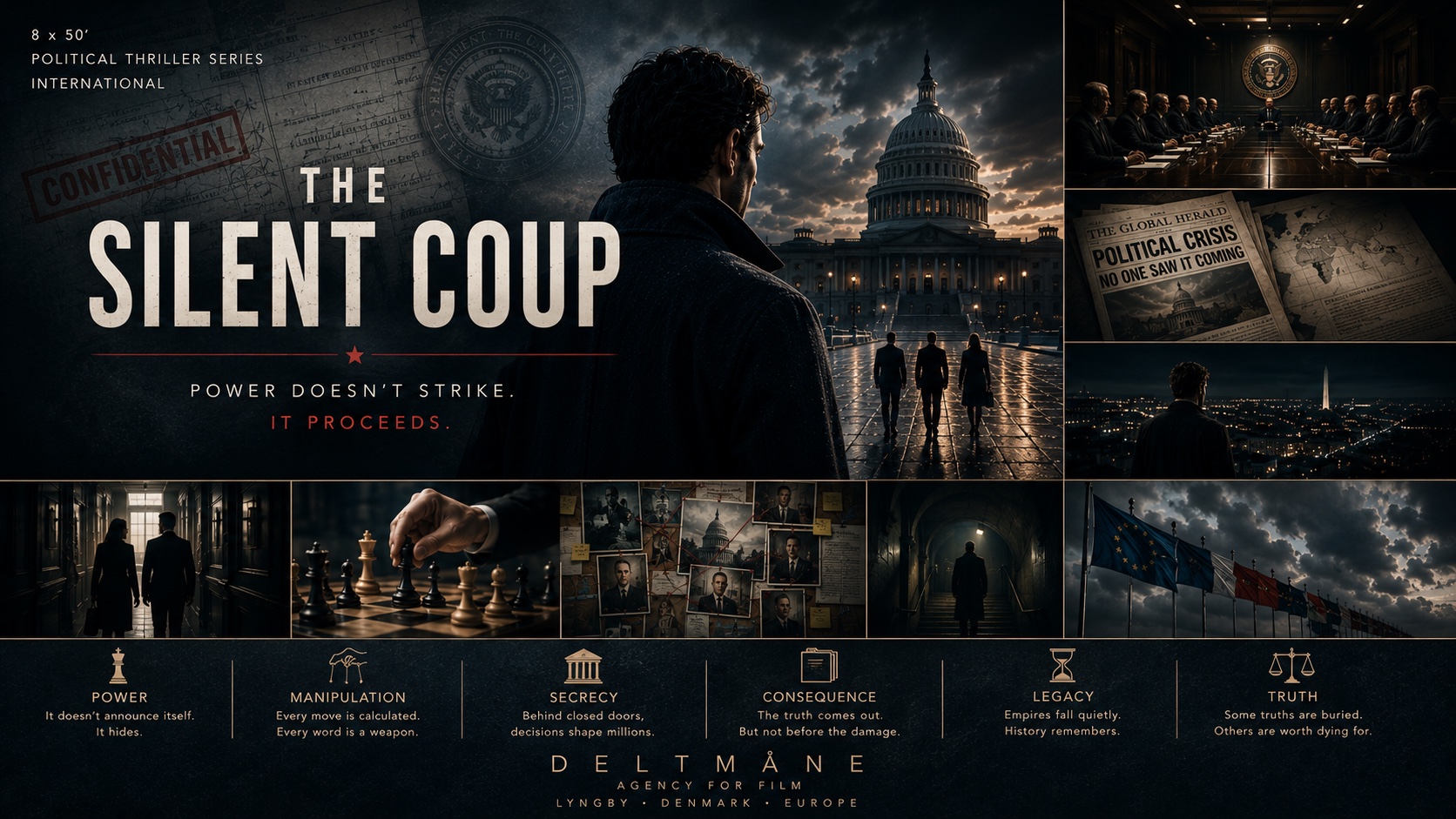 The Silent Coup — visual development board